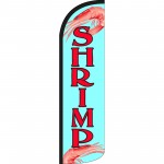 Shrimp Extra Wide Windless Swooper Flag