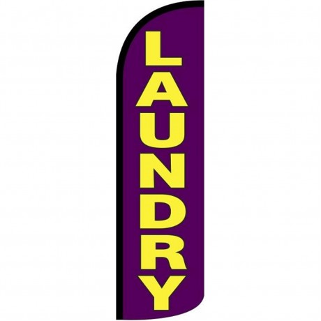 Laundry Purple Extra Wide Windless Swooper Flag