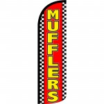 Mufflers Red Extra Wide Windless Swooper Flag