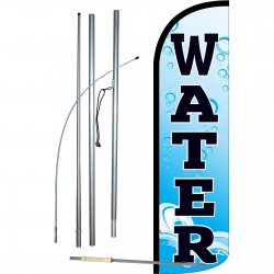 Water Extra Wide Winldess Swooper Flag Bundle