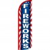 Fireworks Extra Wide Windless Swooper Flag