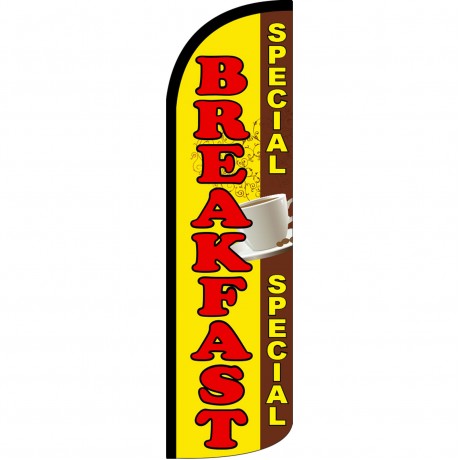 Breakfast Special Extra Wide Windless Swooper Flag