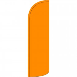 Solid Orange Extra Wide Windless Swooper Flag