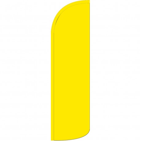Solid Yellow Extra Wide Windless Swooper Flag