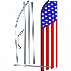 USA Vertical Swooper Flag Bundle