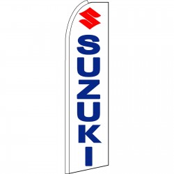 Suzuki White Swooper Flag