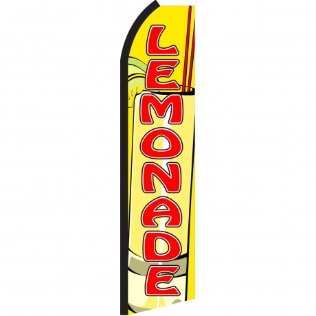 Lemonade Yellow & Red Swooper Flag
