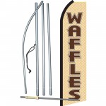 Waffles Tan & Brown Swooper Flag Bundle