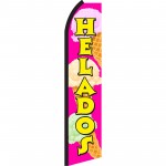 Helados Pink & Yellow Swooper Flag