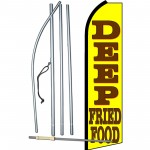 Deep Fried Food Yellow Swooper Flag Bundle