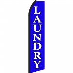 Laundry Blue Swooper Flag