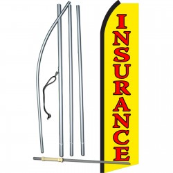 Insurance Yellow Swooper Flag Bundle