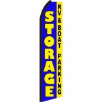 Storage Blue RV & Boat Parking Swooper Flag