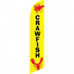 Crawfish Yellow Windless Swooper Flag