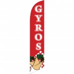 Gyros Red Windless Swooper Flag