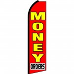 Money Orders Red Swooper Flag