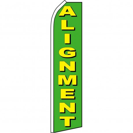 Alignment Green Swooper Flag