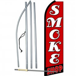 Smoke Shop Red Swooper Flag Bundle