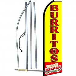 Burritos Hot Mexican Swooper Flag Bundle