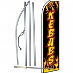 Kebabs Flames Swooper Flag Bundle