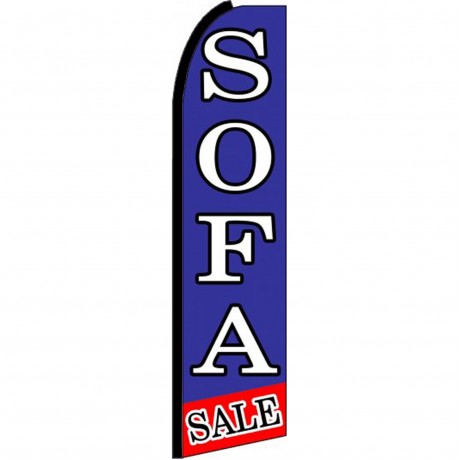Sofa Sale R/B Swooper Flag