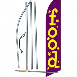Food Purple Swooper Flag Bundle