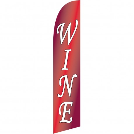 Wine Red Windless Swooper Flag