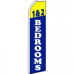 1 & 2 Bedrooms Blue Swooper Flag