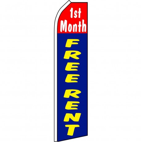 1st Month Free Rent Swooper Flag