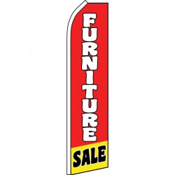 Furniture Sale Red Yellow White Swooper Flag