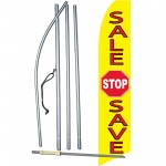 Sale Stop Save Yellow Swooper Flag Bundle