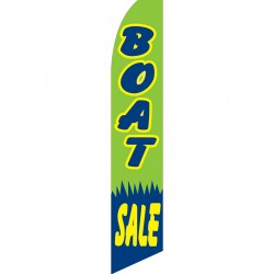 Boat Sale Green Swooper Flag