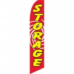 Storage Red Swirl Swooper Flag