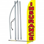 Insurance Yellow Red Swooper Flag Bundle