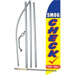 Smog Check Test Swooper Flag Bundle