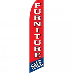Furniture Sale Red Blue Swooper Flag
