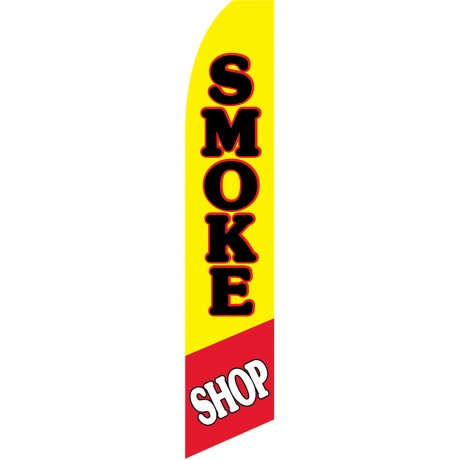 Smoke Shop Pipe Swooper Flag