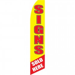 Signs Sold Here Swooper Flag