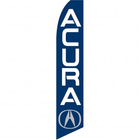 Acura Blue Swooper Flag