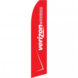 Verizon Wireless Red Swooper Flag