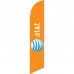 AT&T Wireless Orange Windless Swooper Flag