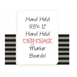 8.5" x 11" Hand Held Dry Erase Board Sign