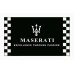 Maserati Black Checkered 3' x 5' Polyester Flag