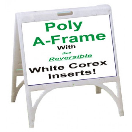 Poly A-Frame With White or Black Corex Inserts 1824