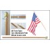 6 Ft Wood Grain Spin Free Flag Pole